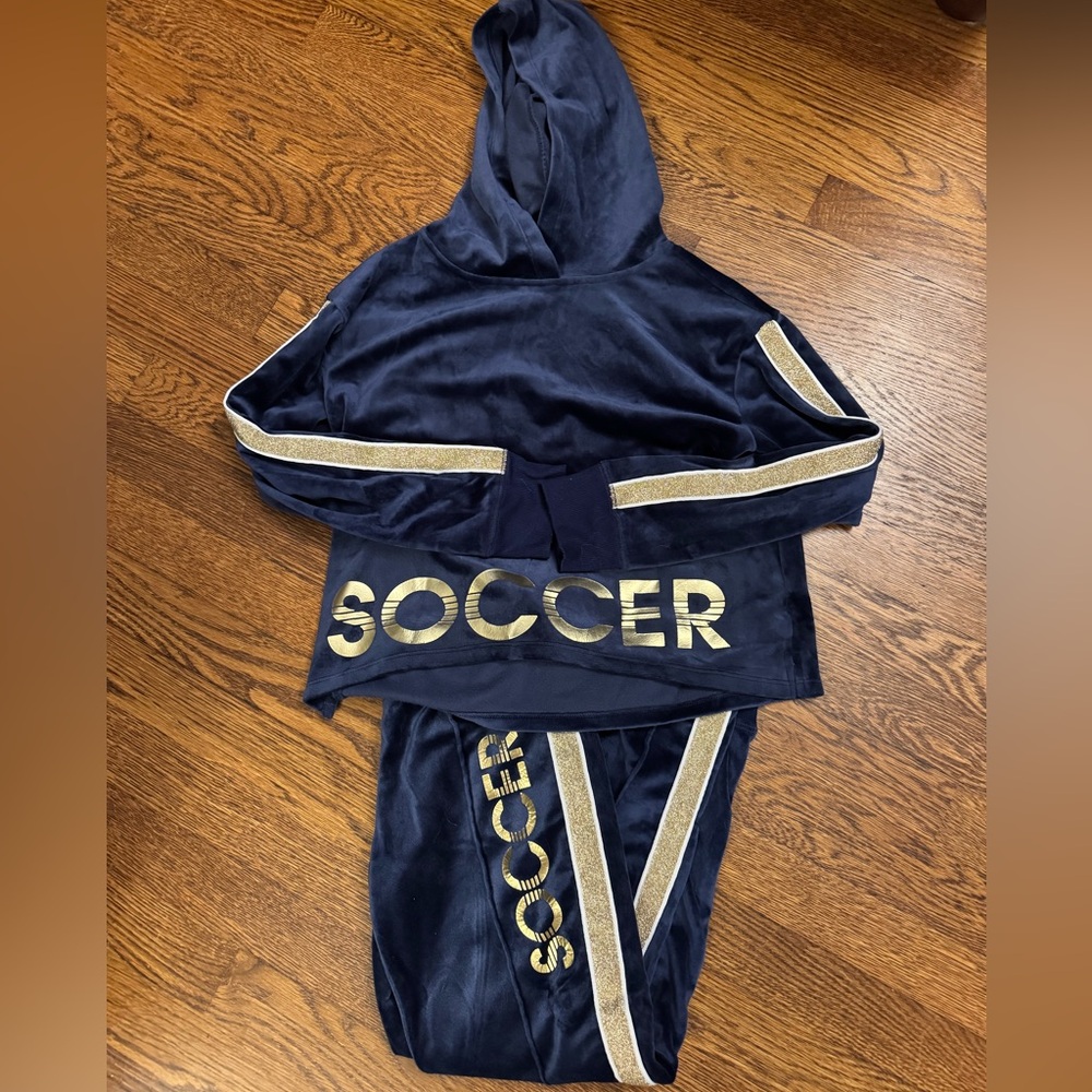 Justice Navy and Gold Kids Matching Set